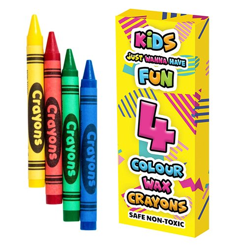 Mini Pack 4 Wax Crayons x 400 ( MEGA VOLUME BULK DEAL )