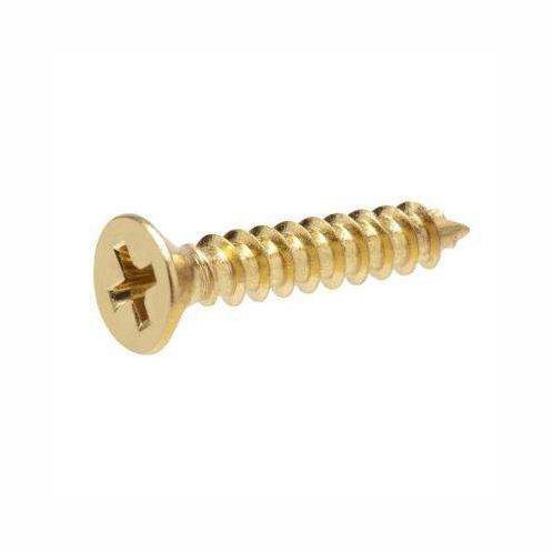 4.5 x 25 Pozi c/sk Chipboard Screws Yellow Diy 0317