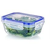 Rectangular Clear Plastic Food Storage Container With Sealing Lid 400Ml (Parcel)