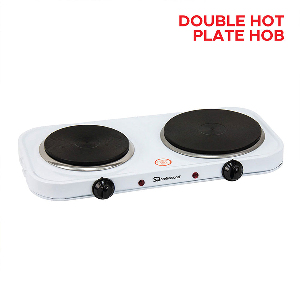 Sq Professional Blitz Electric Double Hot Plate Hob 2500W