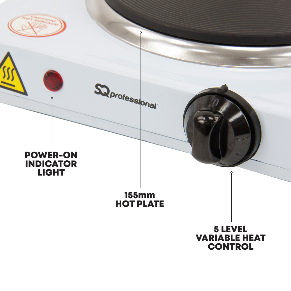 Sq Professional Blitz Hot Plate Hob Single 1000W