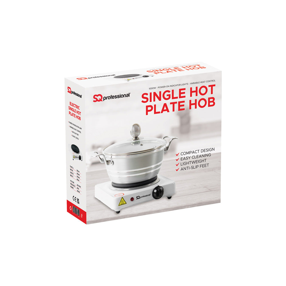Sq Professional Blitz Hot Plate Hob Single 1000W