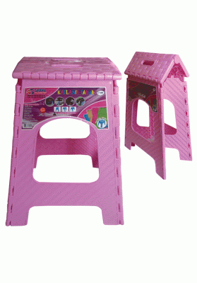 Saral Plastic Folding Stool No.3 Assorted Colours 4015 S2015
