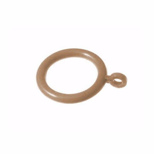 6 x Curtain Pole Rings Poles Natural Wood Diy Home