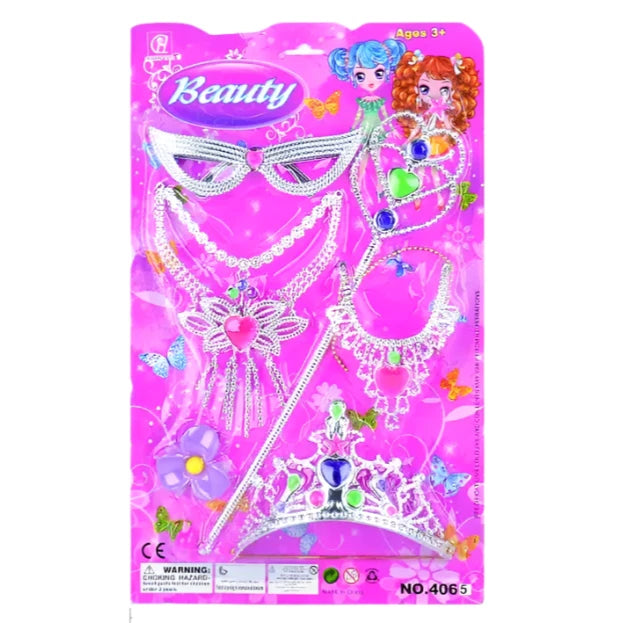 Princess Dress Up Play Set including Tiara & Wand