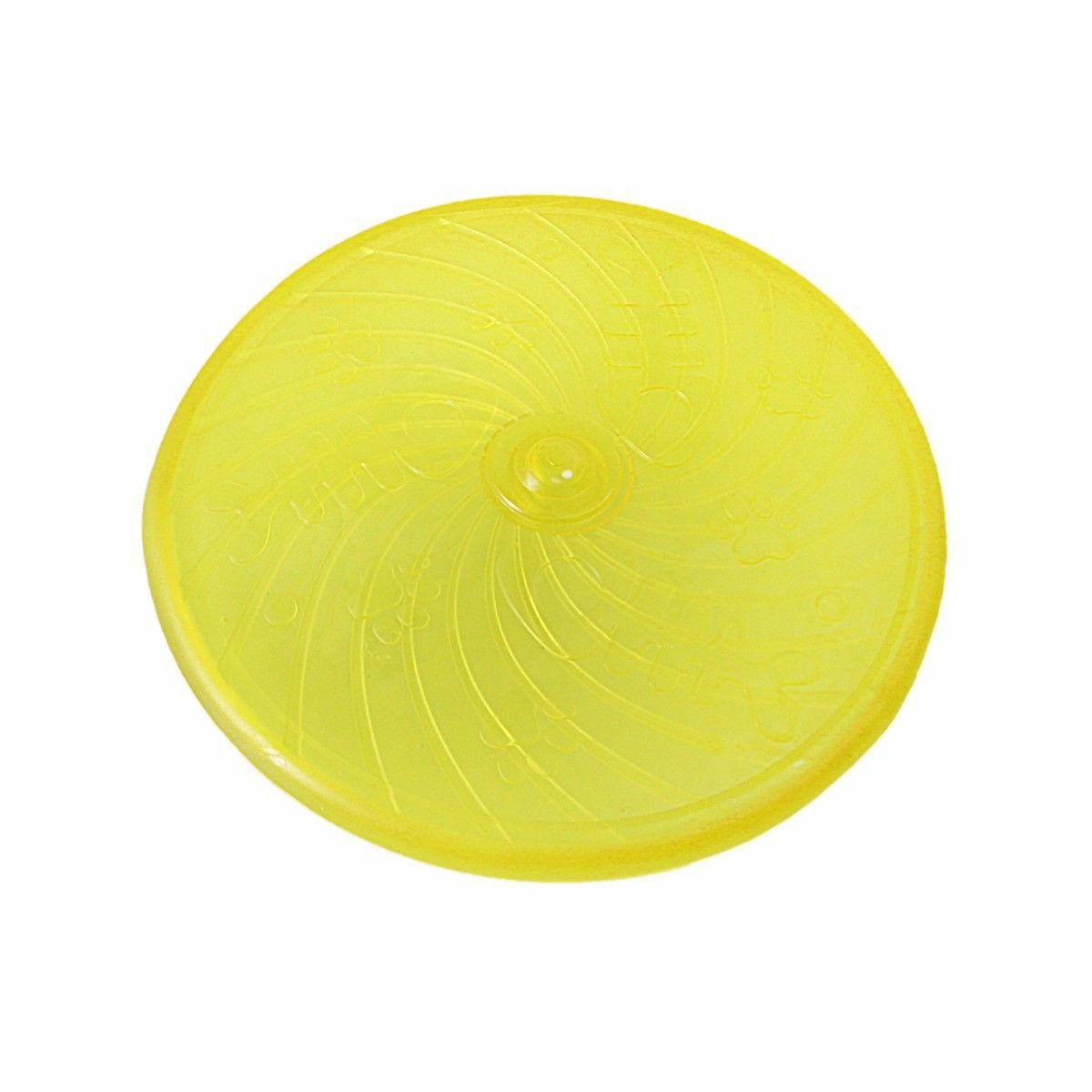 Pet Dog Toy Silicone Rubber Frisbee Flying Disc Assorted Colours 3043 A