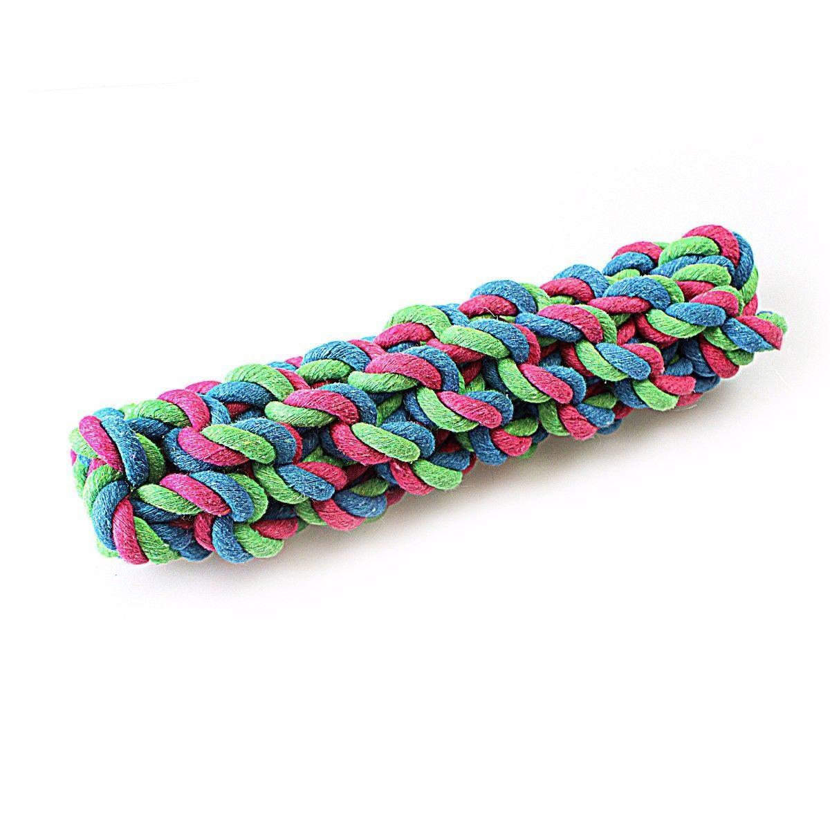 Tough Cotton Dog / Puppy Twisted Strong Chewable Knot For Healthy Dog Teeth Pet 4102