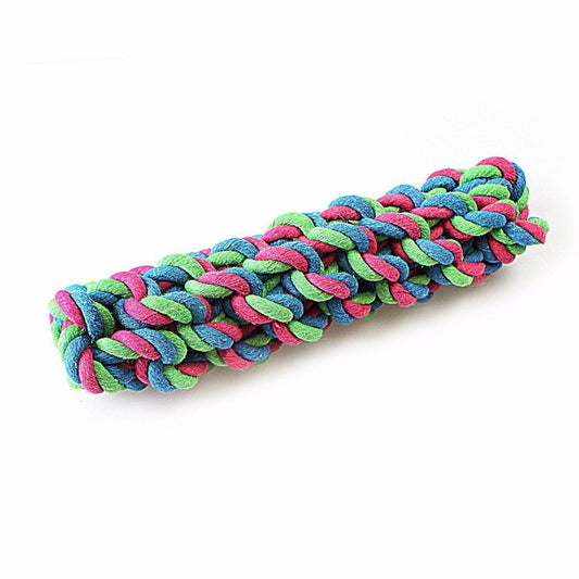 Tough Cotton Dog / Puppy Twisted Strong Chewable Knot For Healthy Dog Teeth Pet 4102