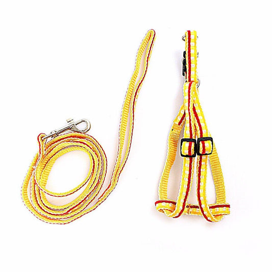 Dog Leash Lead with Harness Printed Designs Assorted Colours and Designs 0041