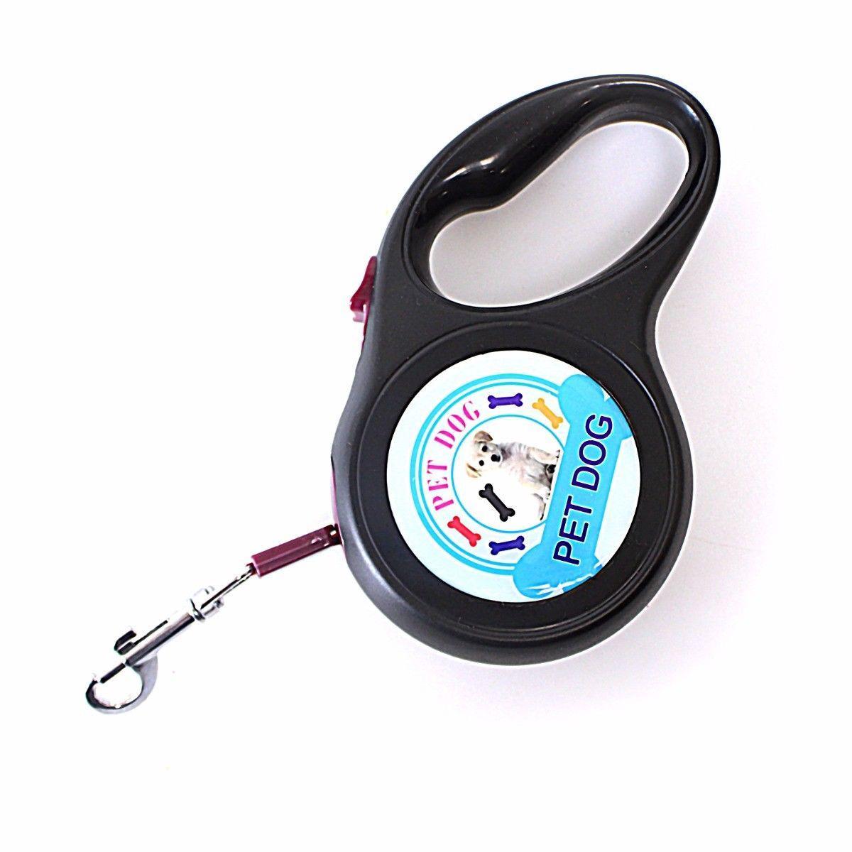 Retractable Dog Pet Lead Training Walking Leash 3M Assorted Designs And Colours