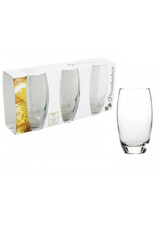 Pb Barrel Long Drinking Glasses 500Ml Pack Of 3 (Parcel Plus Rate)