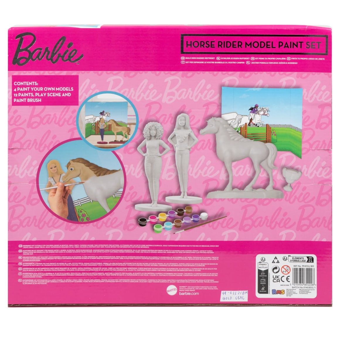 Barbie Horse Rider Model Paint Set - Paint Your Own Horse Rider