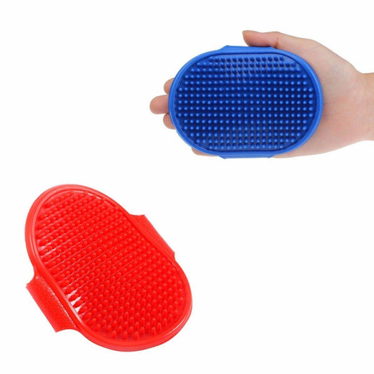 Pet Dog Cat Silicone Grooming Bath Brush Assorted Colours 3497 A