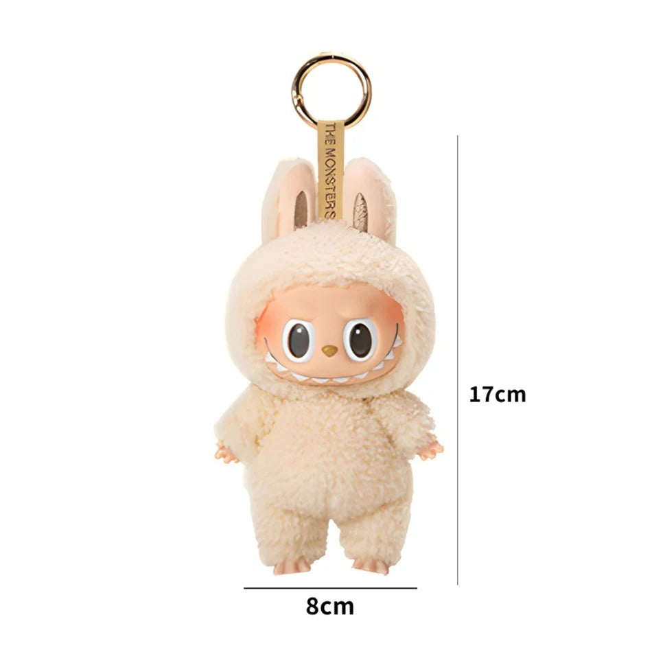 Labubu THE MONSTERS Yellow Sisi PopMart Style Keyring Keychain Stuffed Plush Toy Doll 17cm VIRAL
