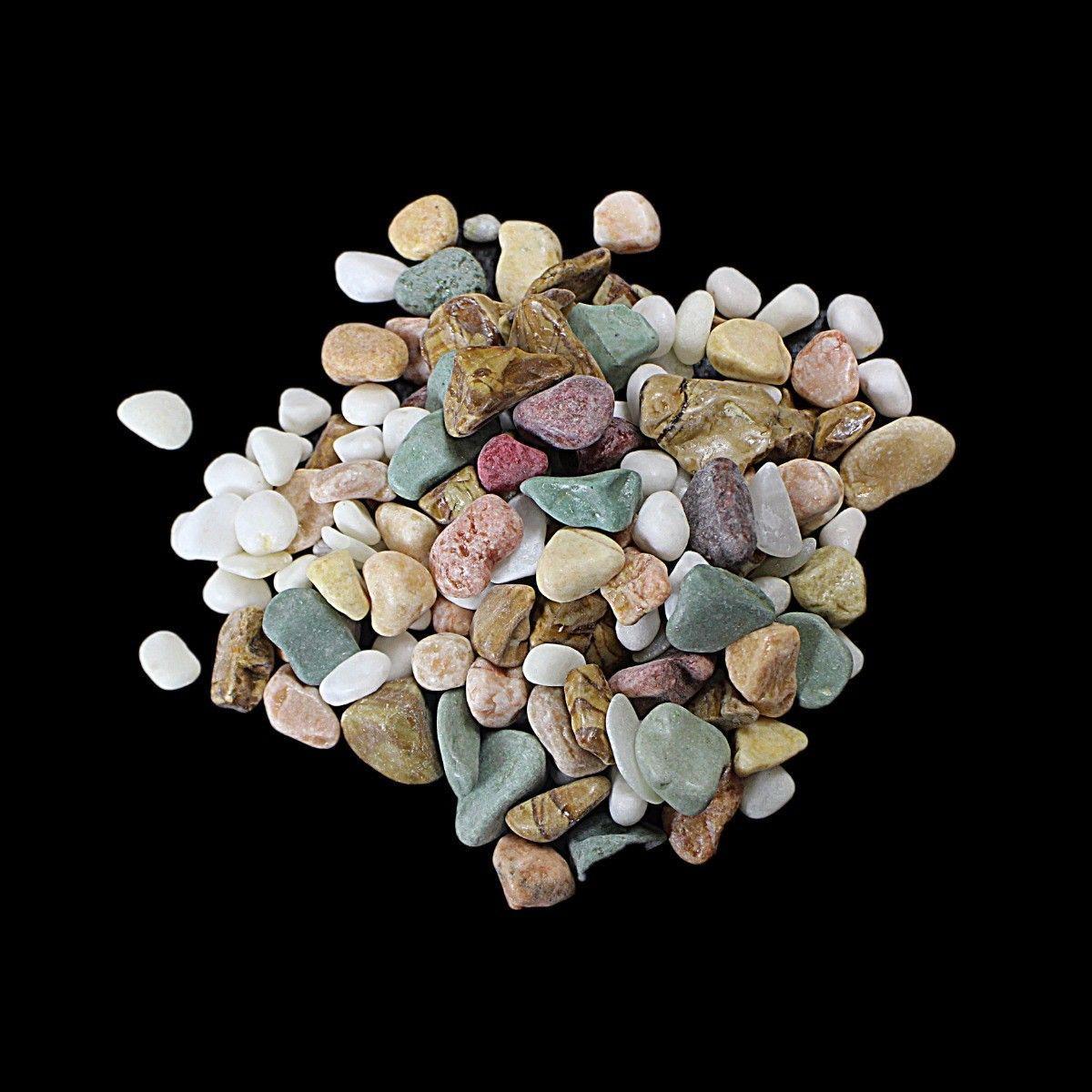 Bag Of Mixed Aquarium Fish Tank Stones Rocks Assorted Colours And Sizes