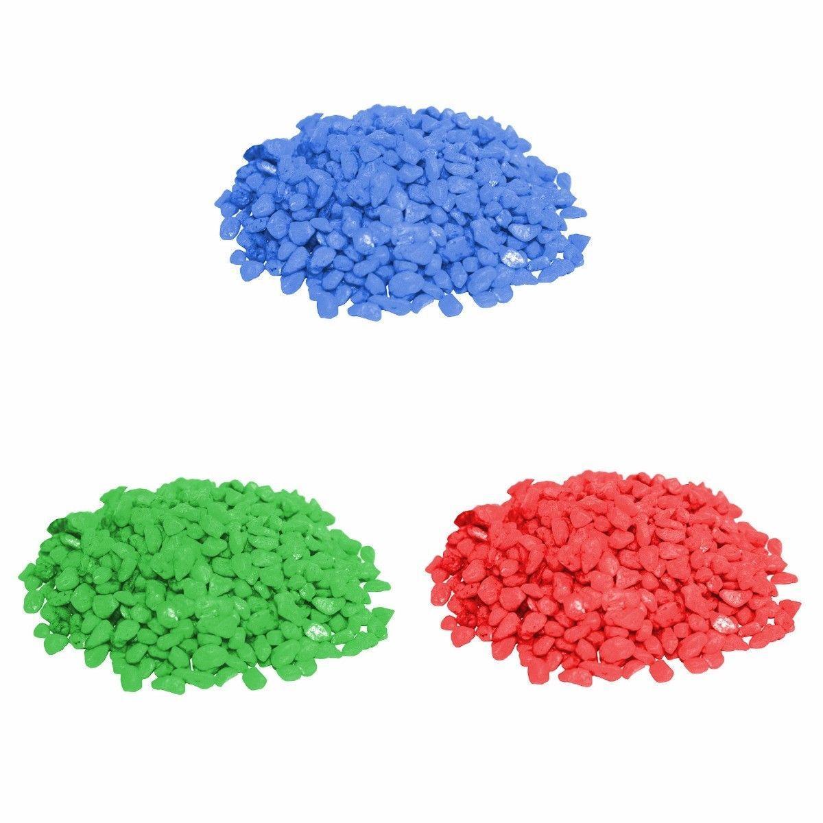 Bag Of Small Aquarium Fish Tank Coloured Stones Assorted Sizes 3640 /