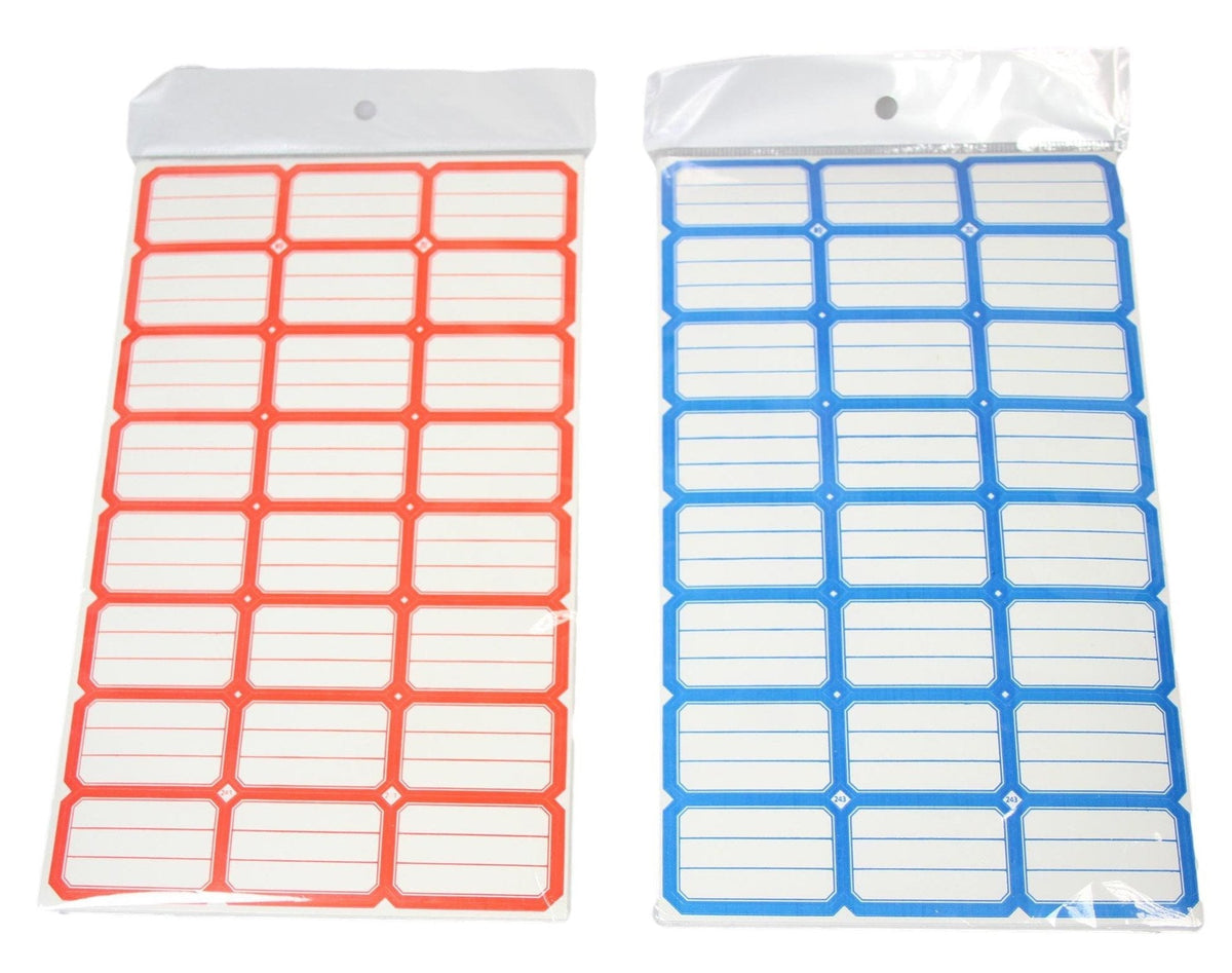 Large Sticky Labels Blue Red Stationery Home