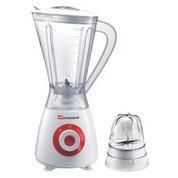 Sq Blender And Grinder Low Noise 2 Speeds + Pulse 1.5L Jug 600W Red (Parcel Rate)