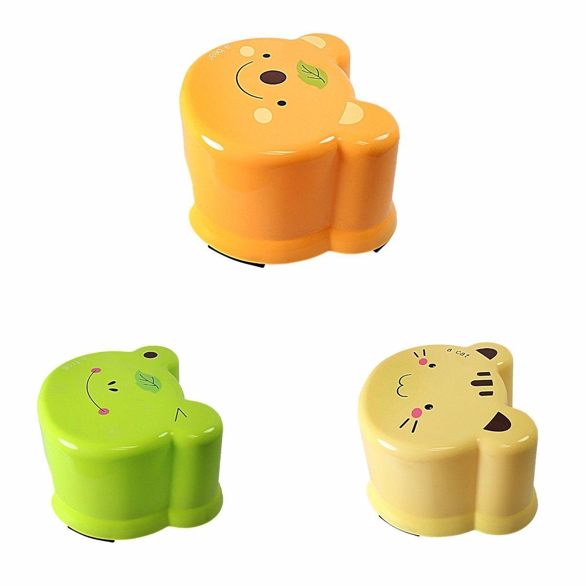 Plastic Mini Stool with Animal Face Print 12 x 18 cm Assorted Designs 3227