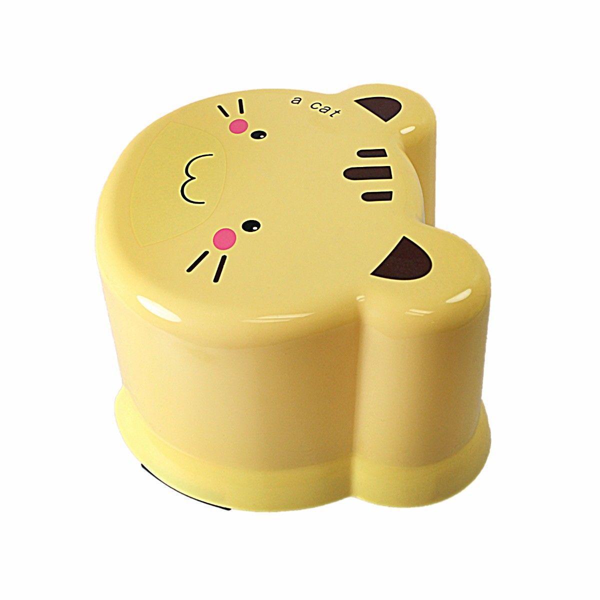 Plastic Mini Stool with Animal Face Print 12 x 18 cm Assorted Designs 3227