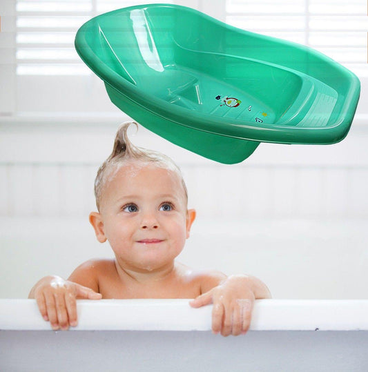 Plastic Baby Bath Ideal For Babies And Toddlers 70 x 43 cm Assorted Colours 0964