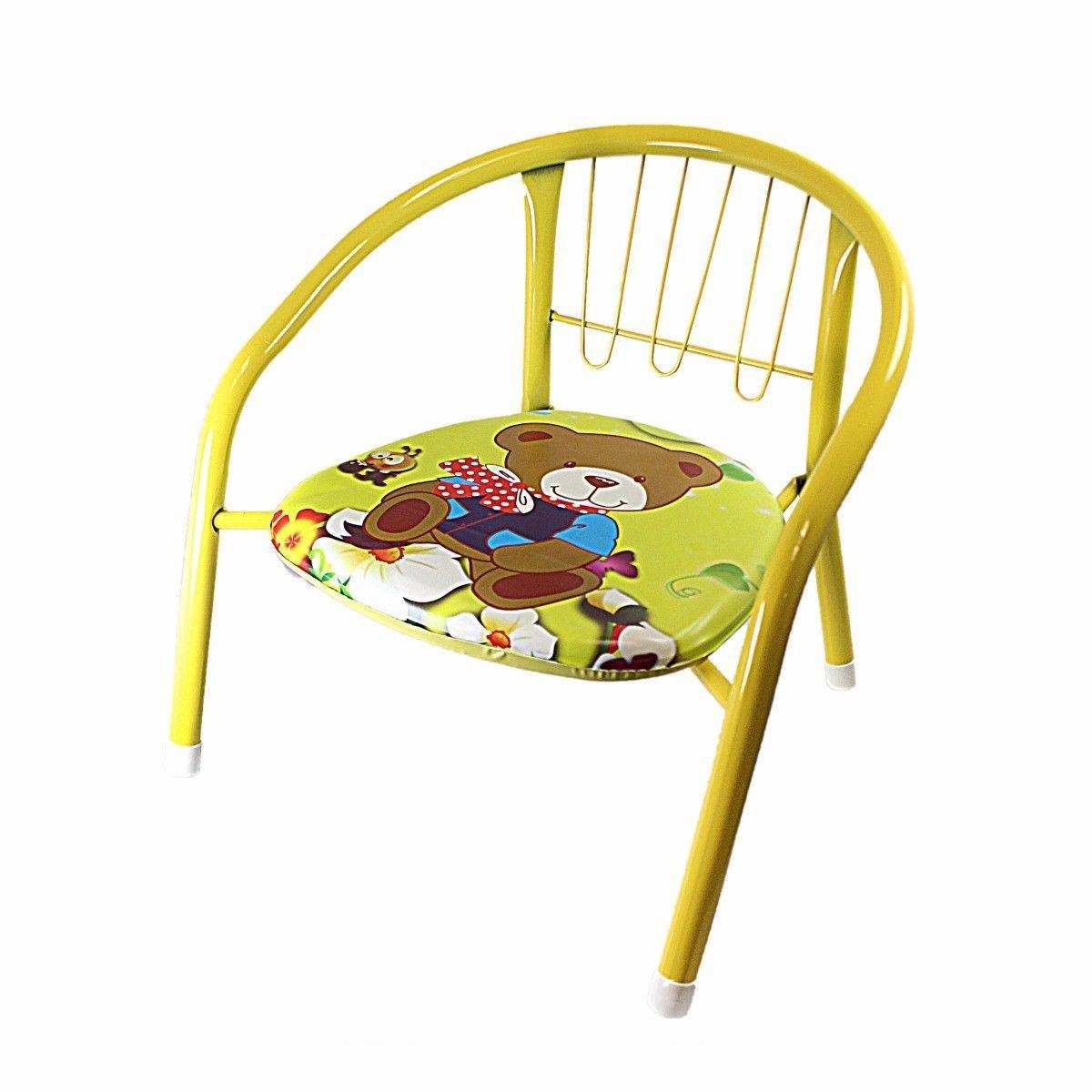 Metal Cushioned Children's Chair 35 cm Assorted Colours 0951 A