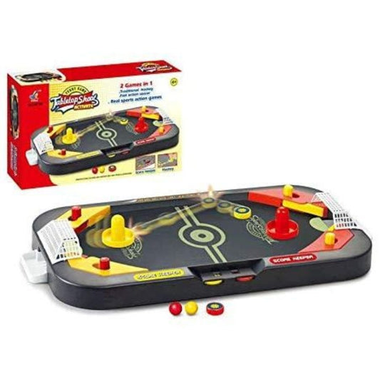 Tabletop Shoot 2 In 1 Activate Traditional Hockey & Soccer Real Sports Game For Kids