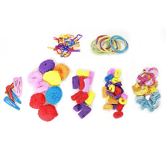 Women's Accessories Coloured Hair Elastics Assorted   2912