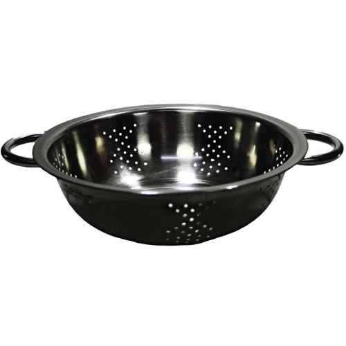Stainless Steel Strainer Bowl Colander 2 Handles 24cm Approx 08560