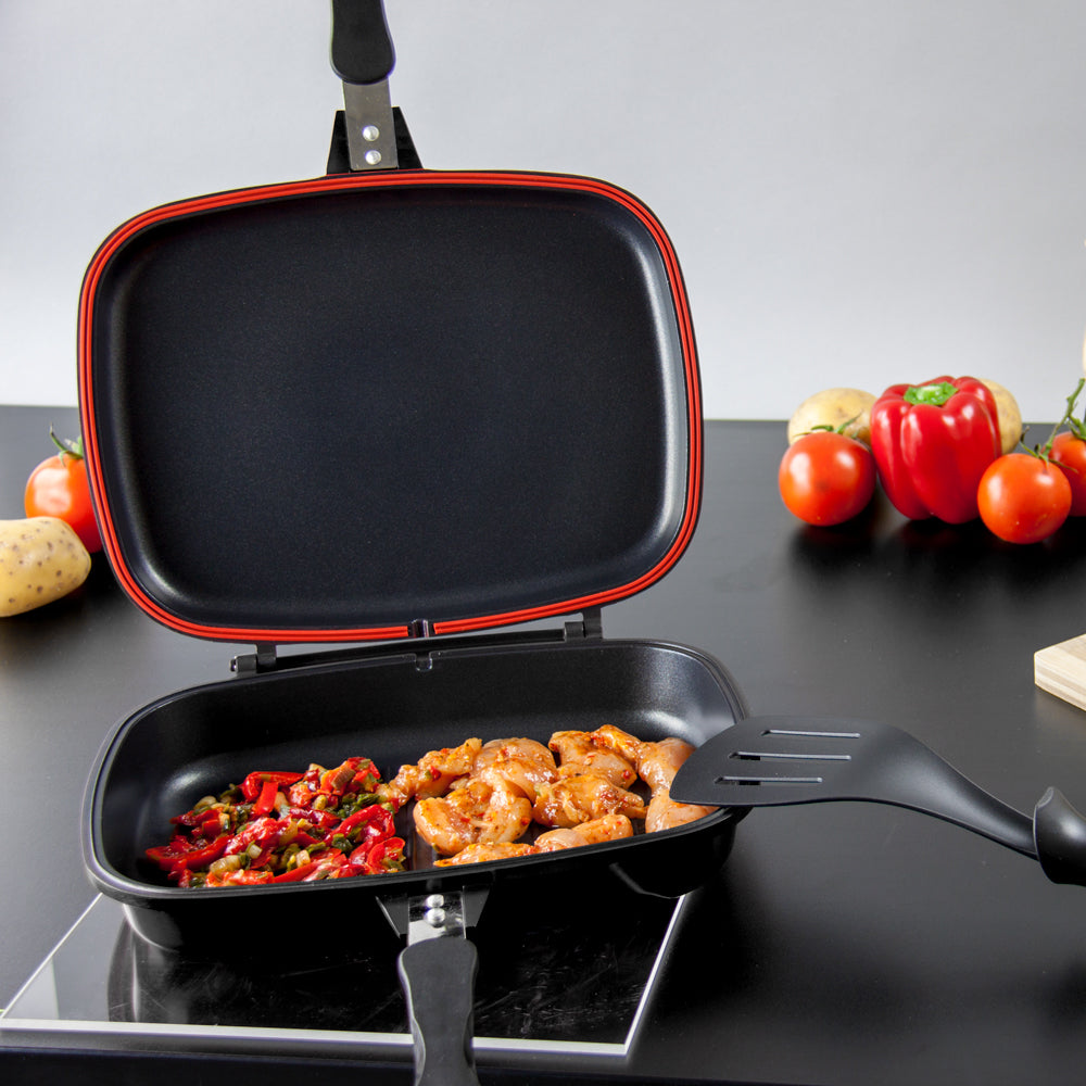 Sq Professional Nea Diecast Double Sided Magic Pan Nera Black