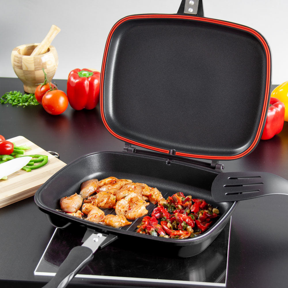 Sq Professional Nea Diecast Double Sided Magic Pan Nera Black