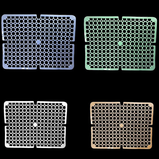 Square Pvc Plastic Sink Mat With Circle Pattern Assorted Colours