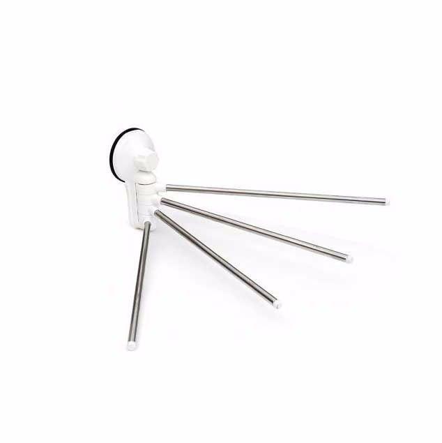 Towel Bar Suction Cup Adjustable Rail Gold Quality 180 Degrees Rotated
