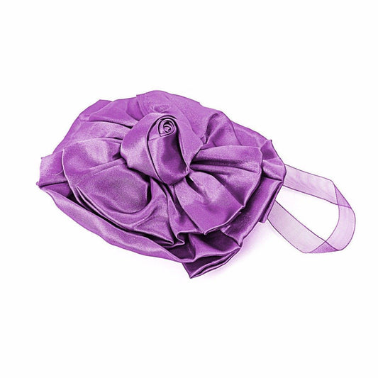 Magnetic Curtain Tie Back Satin Flower Design Assorted Colours 1773