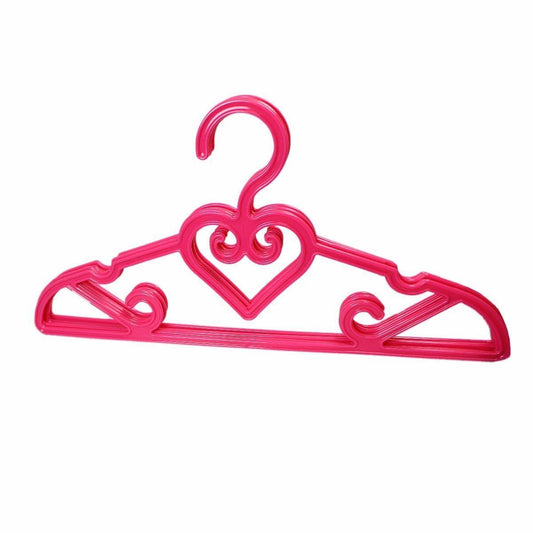 Plastic Fancy Designer Hangers Pack Of 5 Assorted Colours And Design 42cm  2917