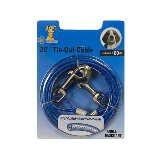 Pro 20ft Strong High Impact Extra Long Dog & Pet Tie Out Cable 4616