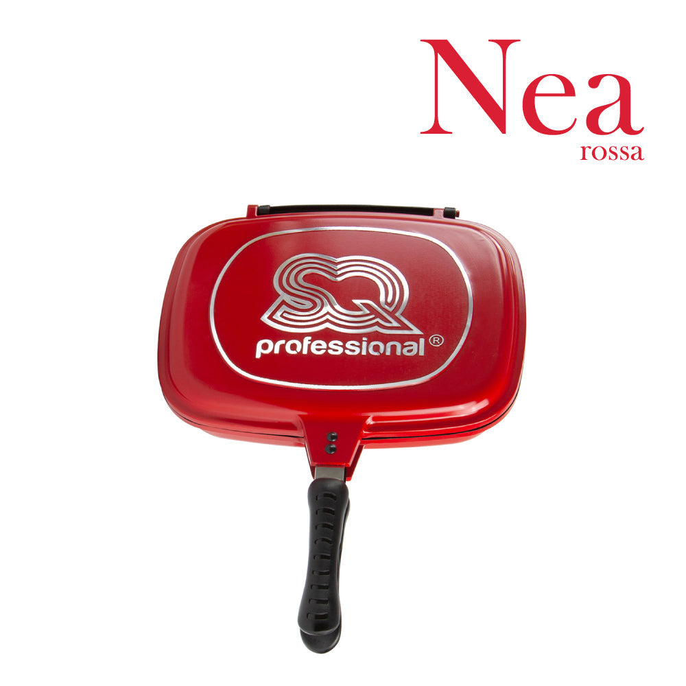 SQ Professional Nea Rossa Die Cast Magic Pan 32cm Double Sided Red 4680