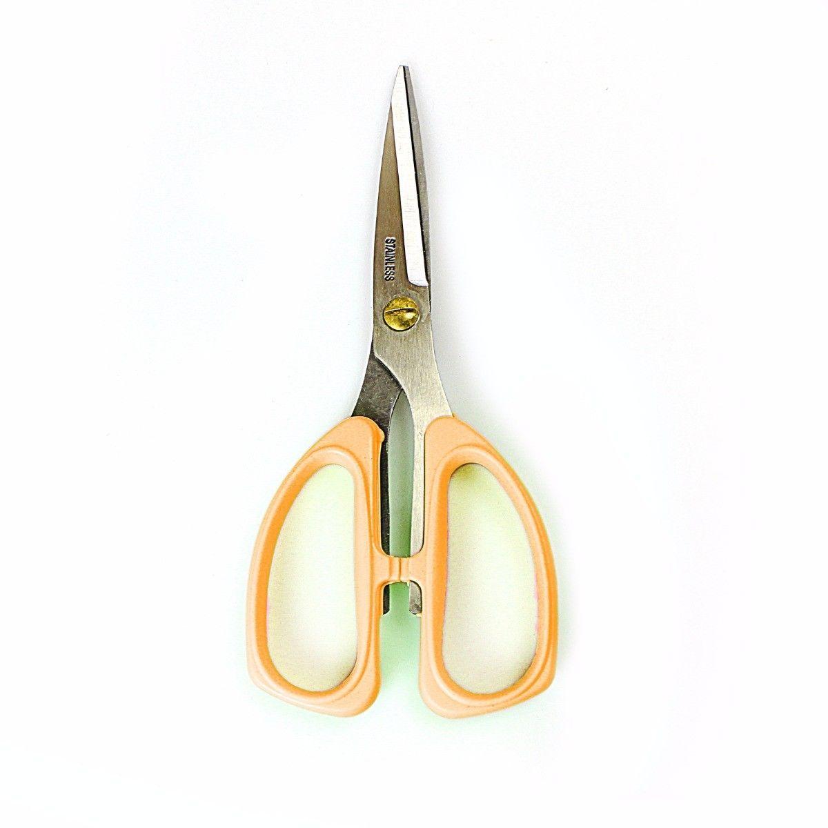 Stainless Steel Fabric And Kitchen Scissors Assorted Colours 0355