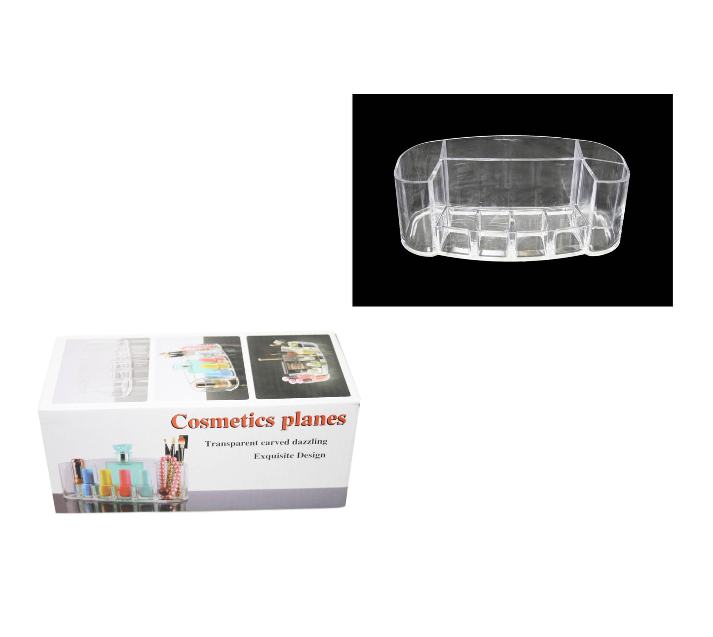 Transparent Acrylic Cosmetic Makeup Storage Display Organiser 20 x 8.5 x 8.5 cm 4700