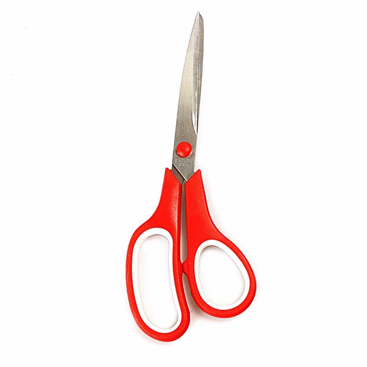Stainless Steel Comfortable ABS Scissors Assorted Colours 0350