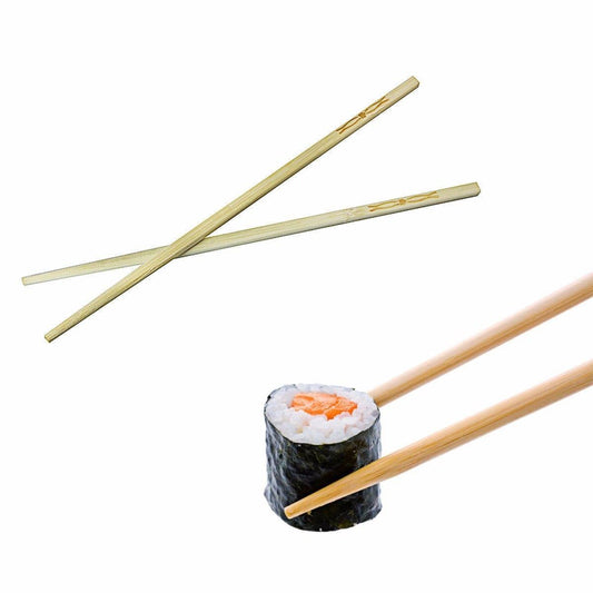 Wooden Bamboo Chopsticks Pack Of 10 (Large Letter)