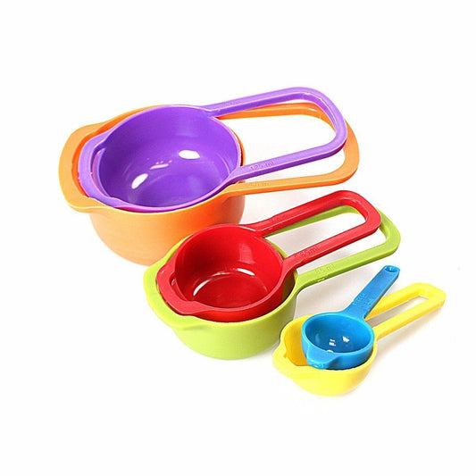 Assorted Colour Plastic Measuring Cups For Multi Purpose Use 3614