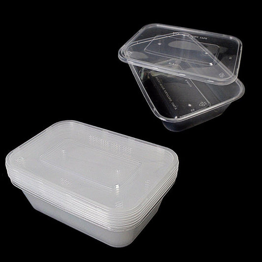 Plastic Food Storage Take Away Container 650ml Pack of 5 ST00552