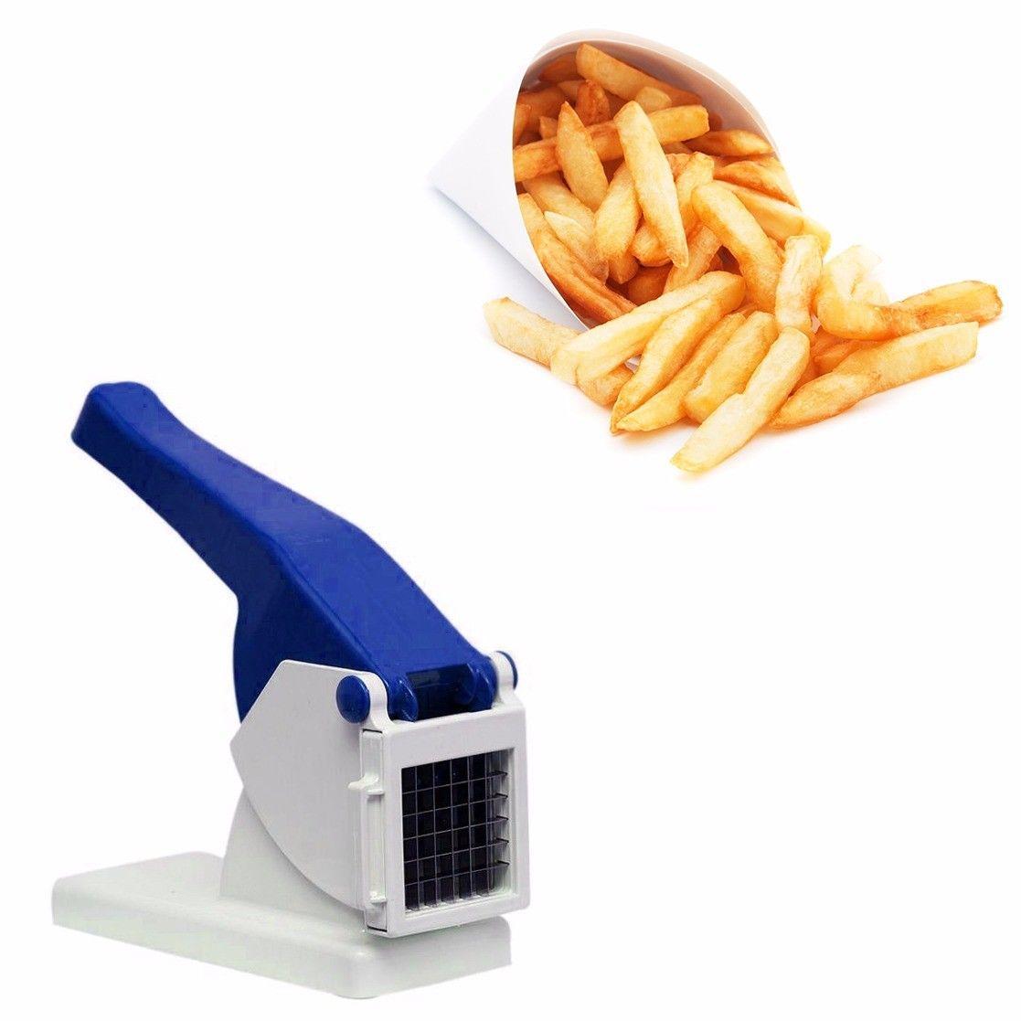 Plastic Potato Vegetable Chipper Cutter White 23 x 16 cm 0671