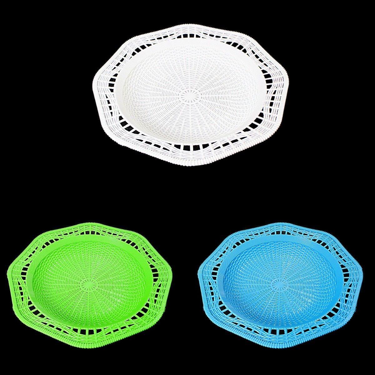 Plastic Tray 28 cm Assorted Colours 3138