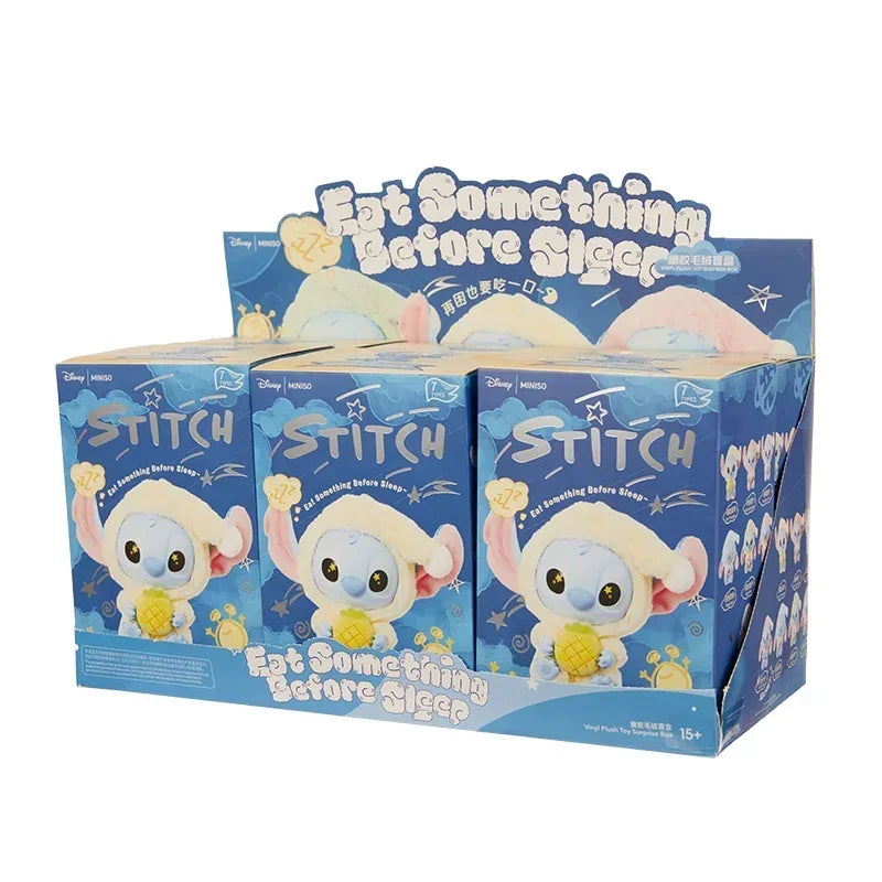 Stitch Miniso Eat, Sleep Series Vinyl Blind Box Pendant Toy Plush Doll