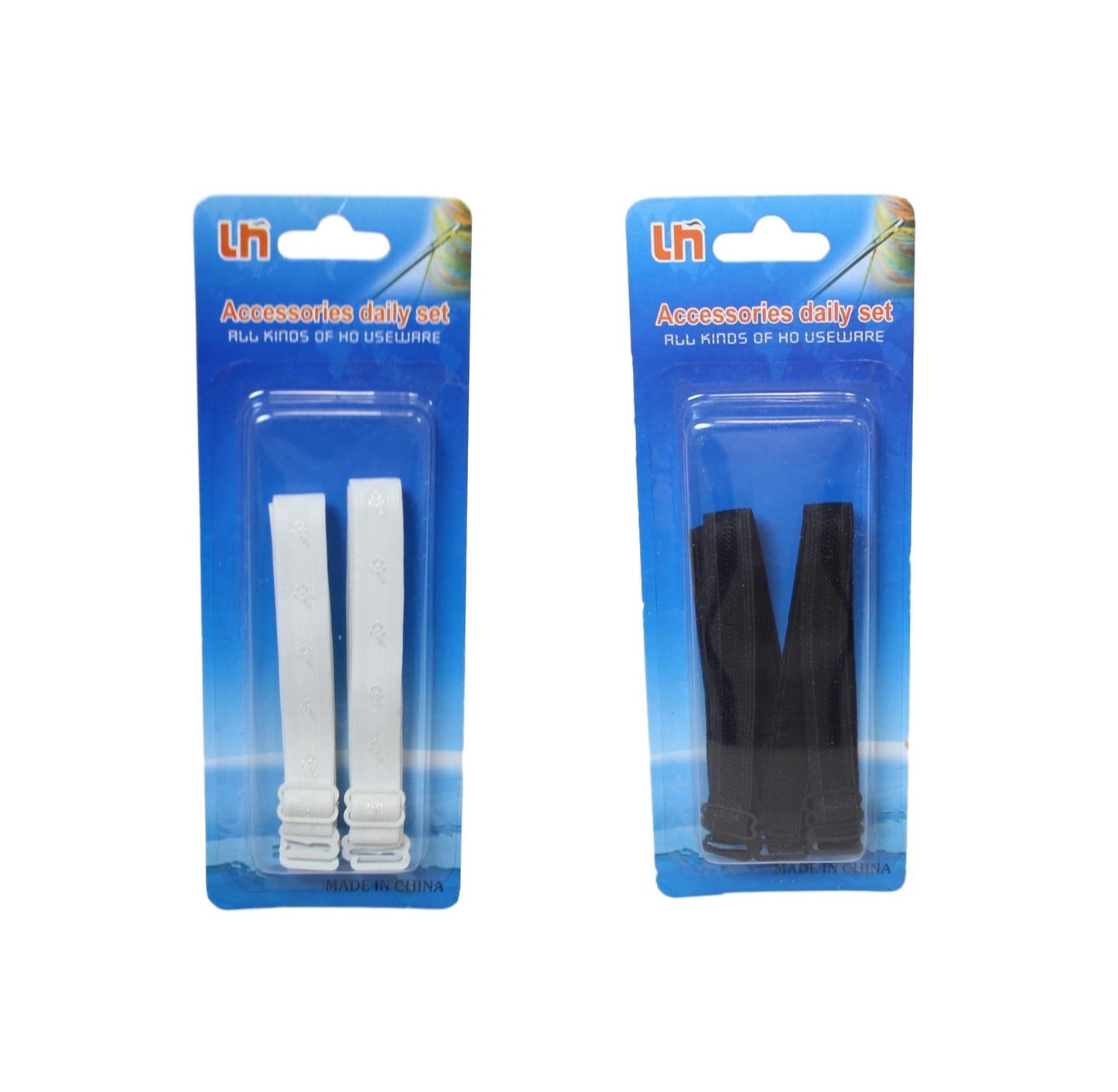 Elastic Underwear Bra Straps Pack Of 2 Assorted Colours