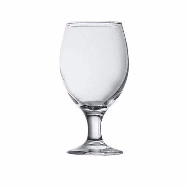 6 Pack of clear glass beer glass, drinking glass fancy beer glass 400ml 44417  9224