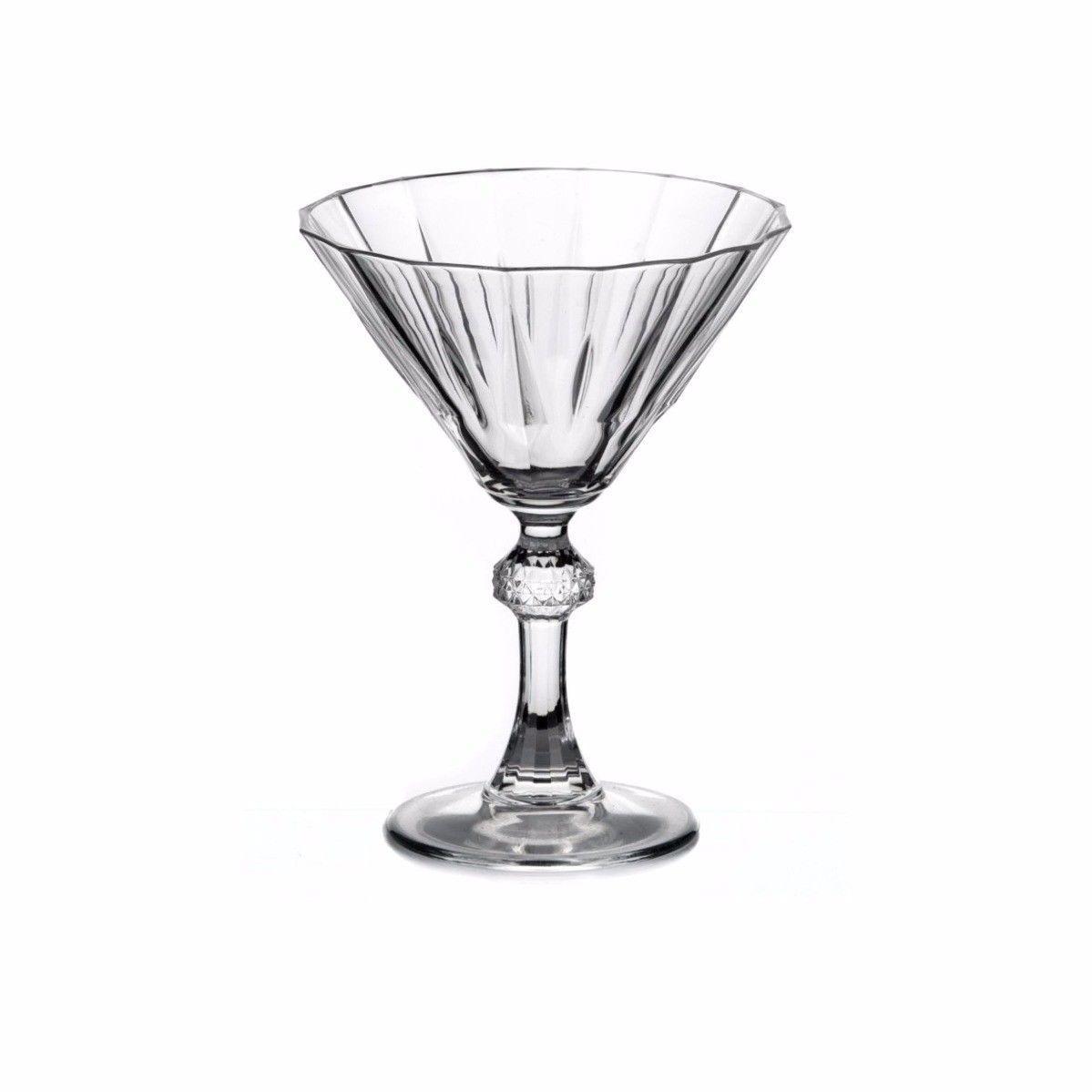 Diamond Martini Glass 238 ml 6 Pieces 4400*99