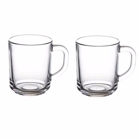 Pb Glass Tea Mug 250Ml Pack Of 2 (Parcel Plus Rate)
